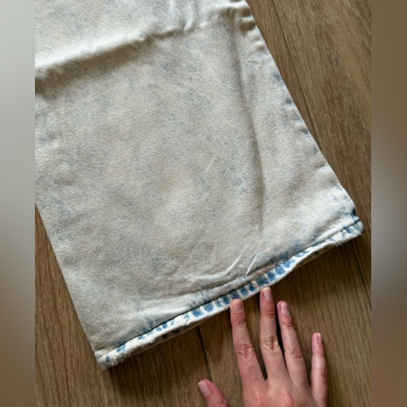 BP Acid wash bleached denim wide leg high waisted jeans - Picture 16 of 16